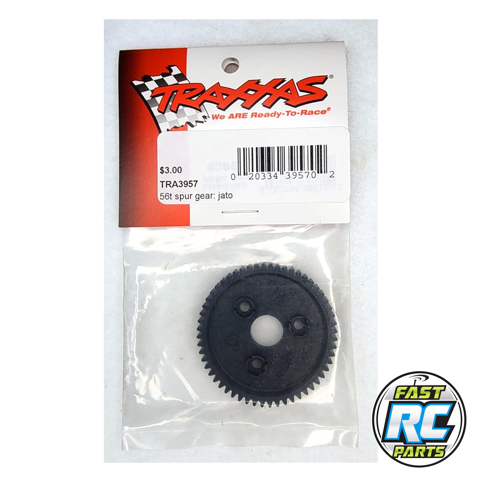Spur gear, 56-tooth (0.8 metric pitch, compatible with 32-pitch)