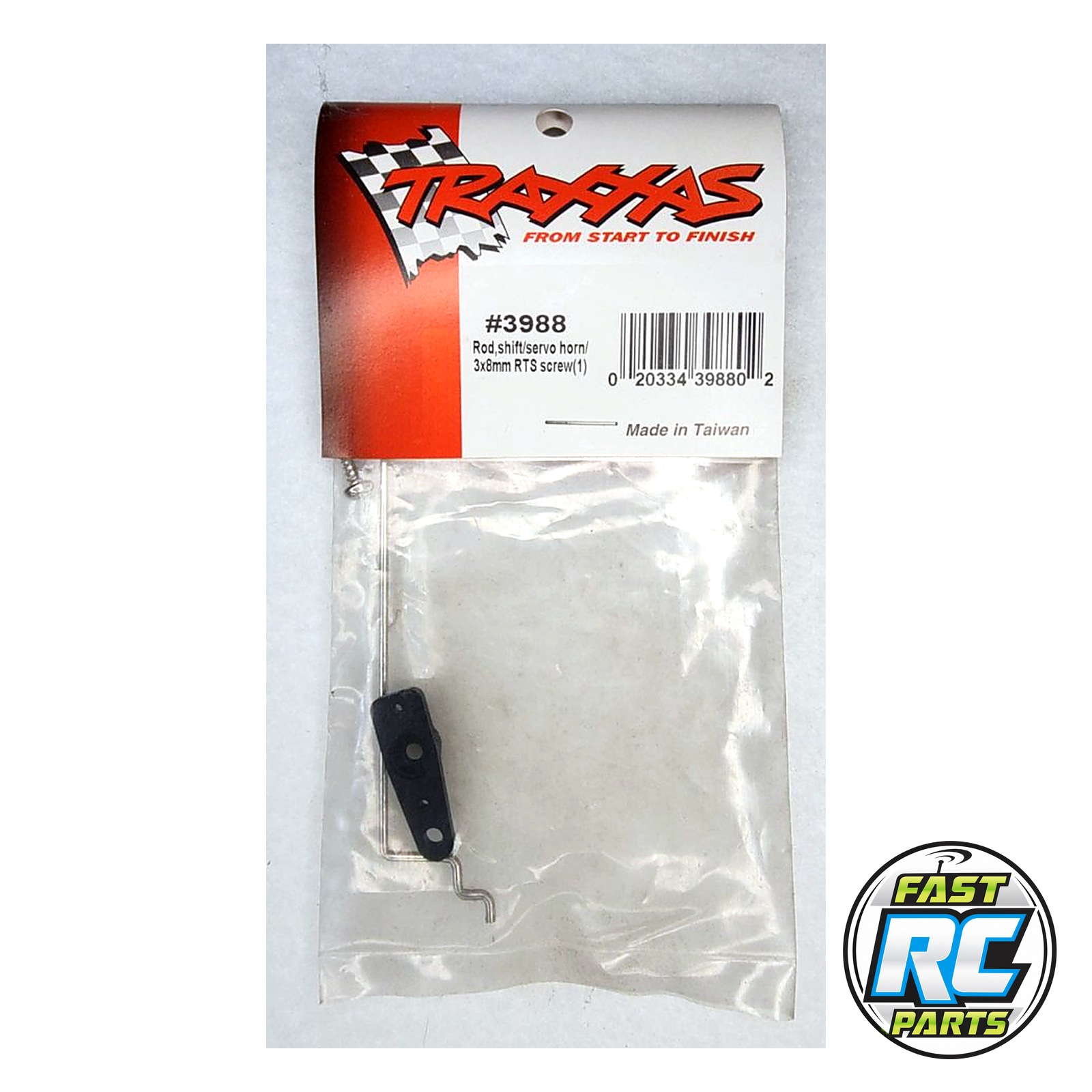 Shift Rod, Straight Servo Horn, 3x8mm RST Screw (1) for E-Maxx - Traxxas