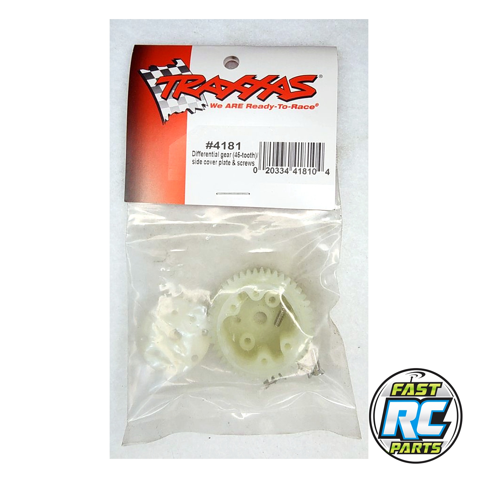 Differential gear (45-tooth)/ side cover plate & screws