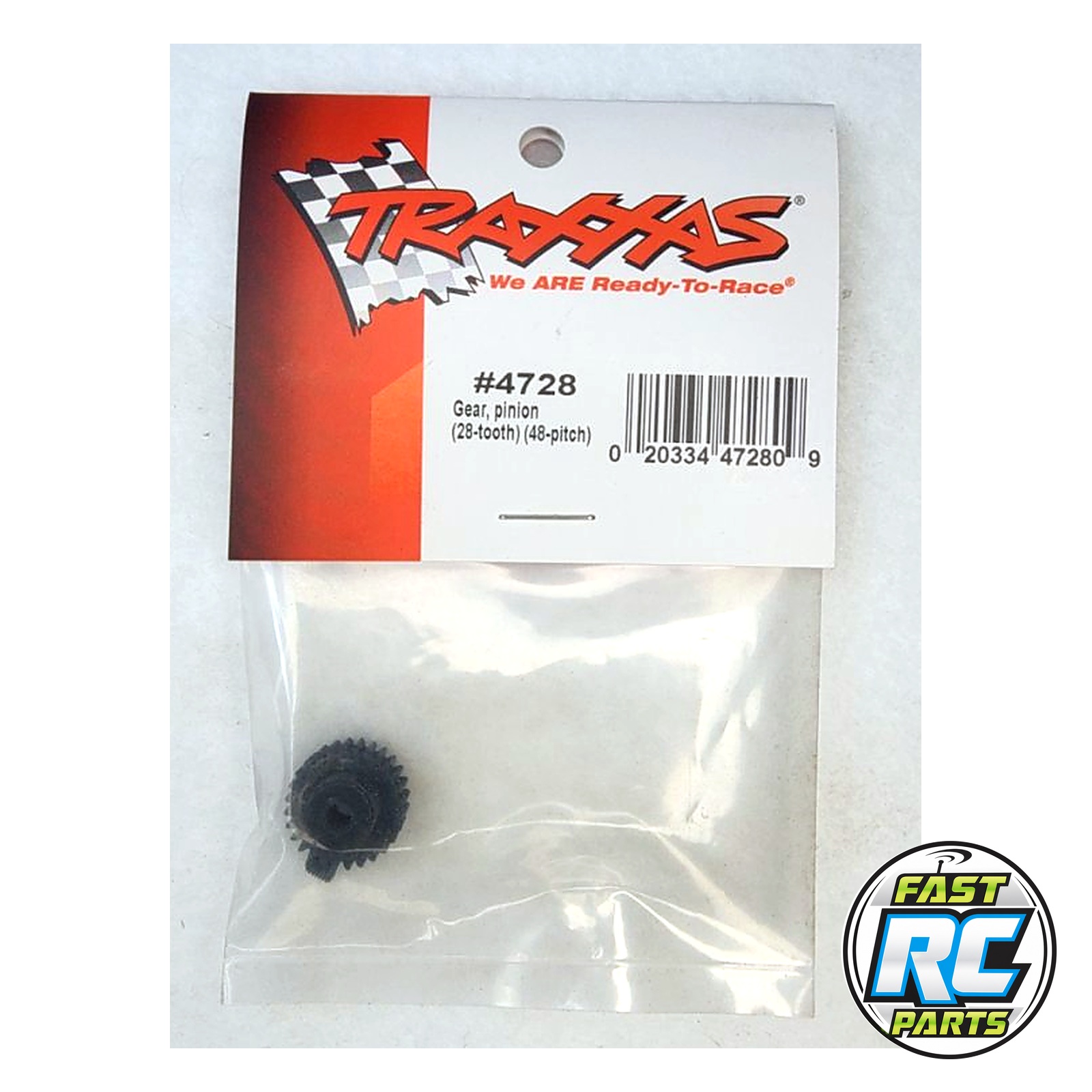 Gear pinion (28-tooth) (48-pitch) 1/8 inch bore / set screw