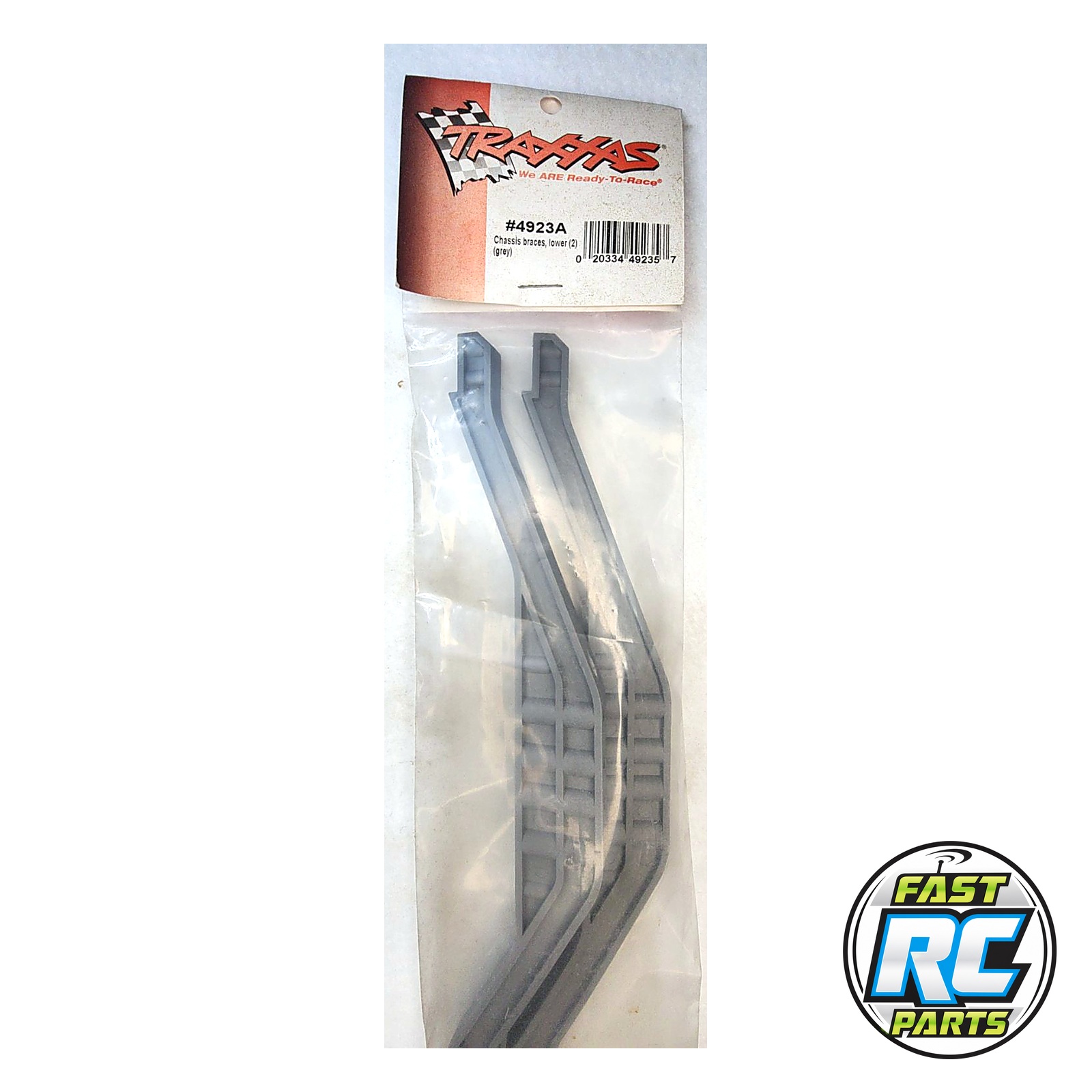 TRA4923A Chassis braces lower (2) (grey)