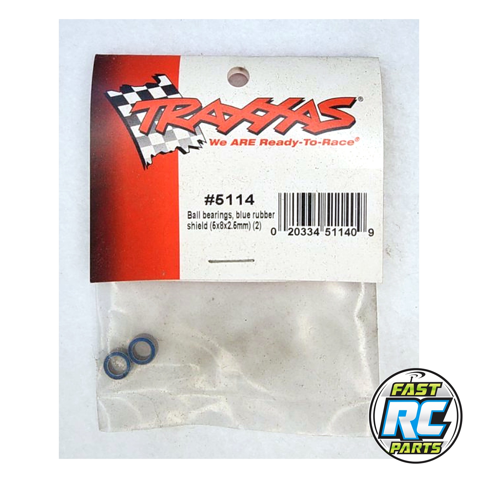 5x8x2.5mm Ball bearings blue rubber sealed (2)