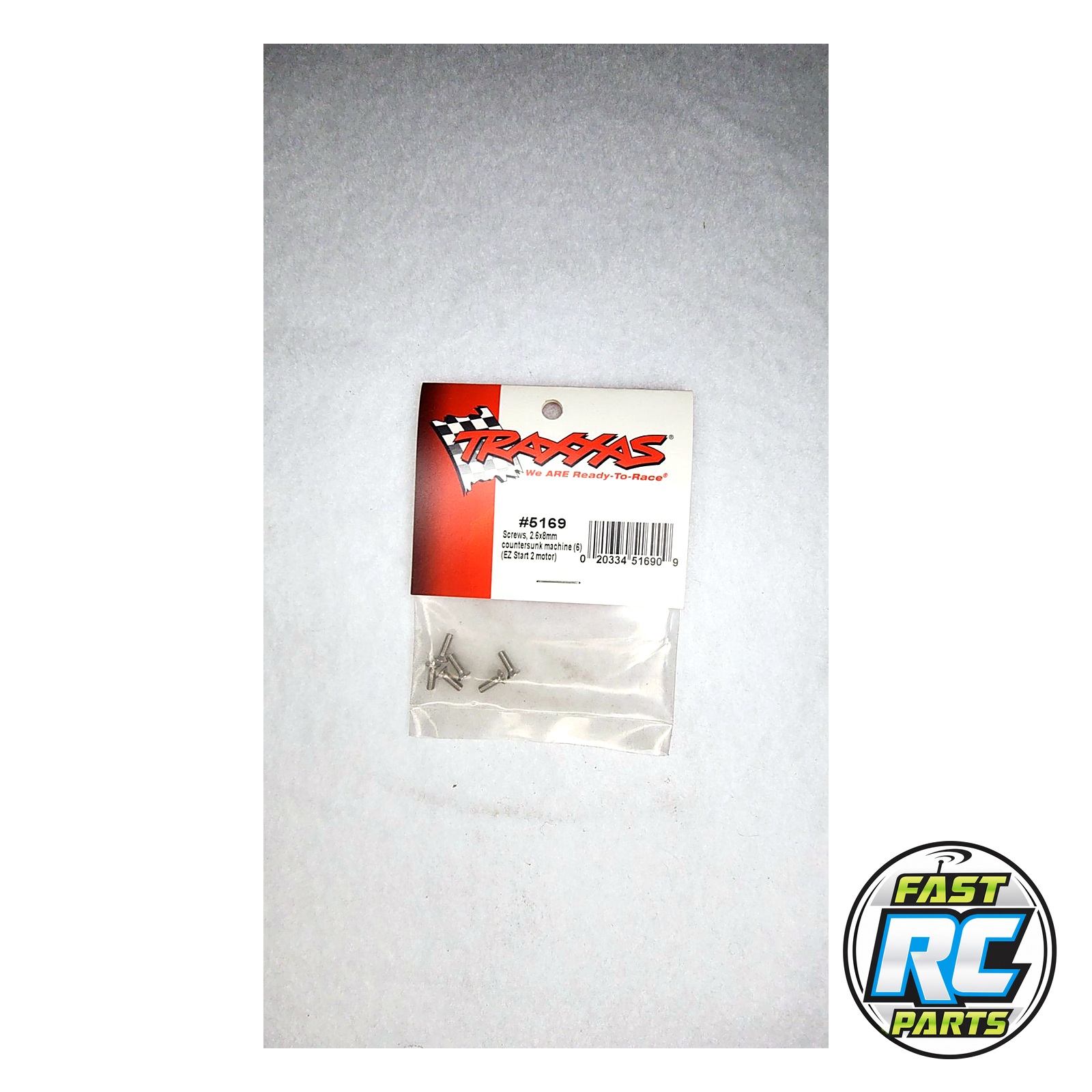 Screws, 2.6x8mm countersunk machine (6)