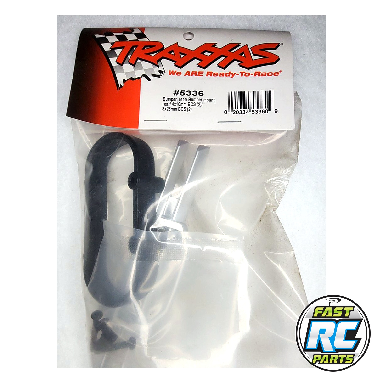 Bumper, rear/ bumper mount, rear/ 4x10mm BCS (2)/ 3x25mm BCS (2)
