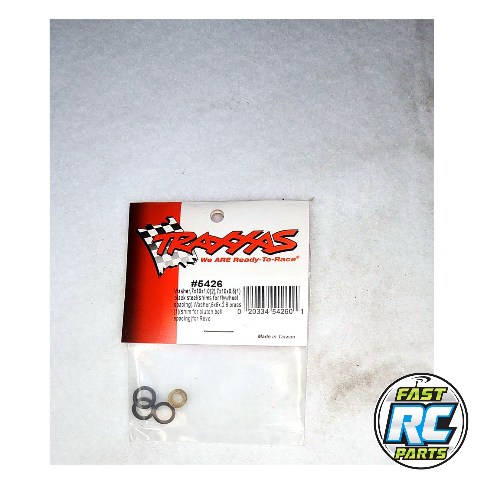 Washer (3) & Shims, Big Block for Revo - Traxxas