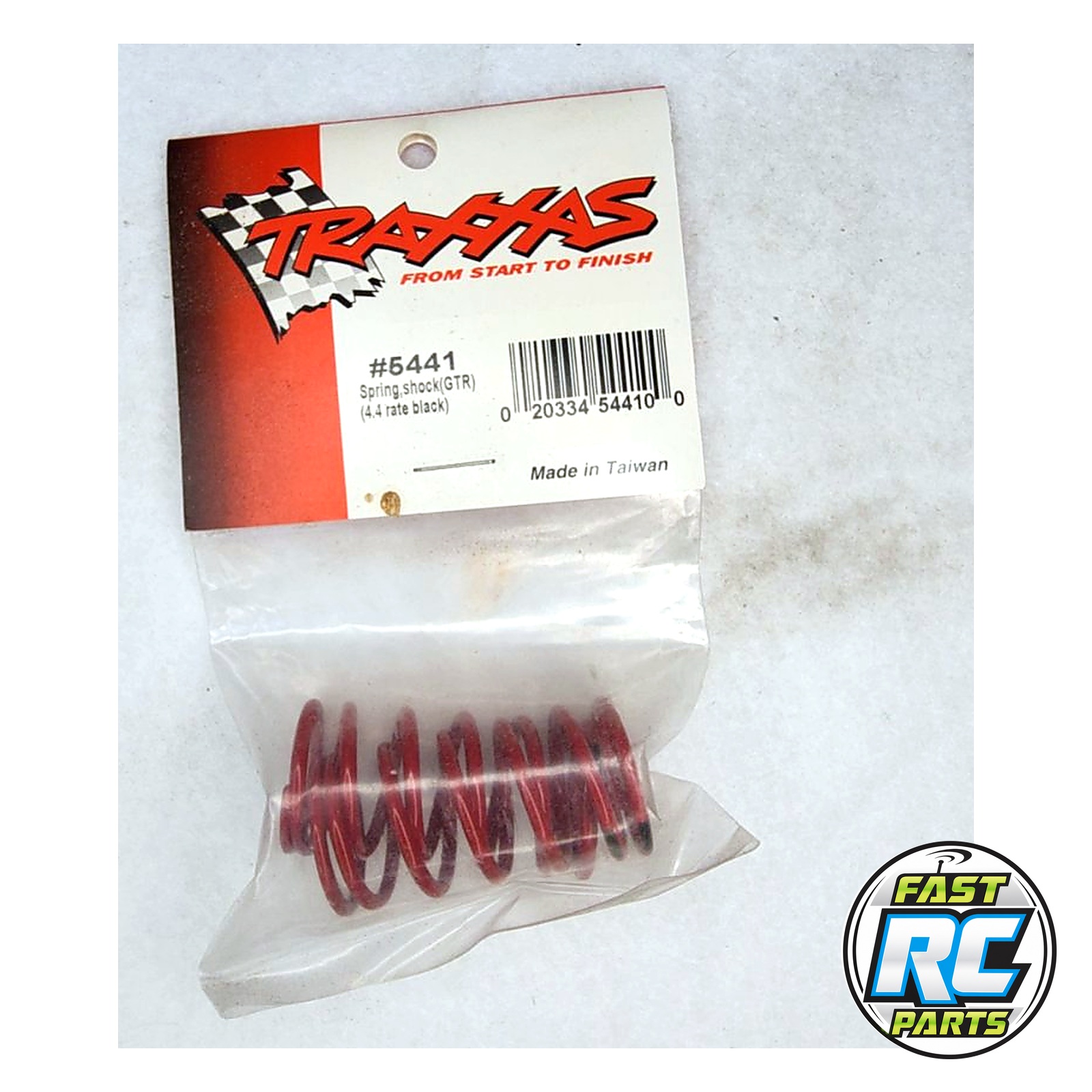 Spring, shock (red) (GTR) (4.4 rate black) (1 pair)