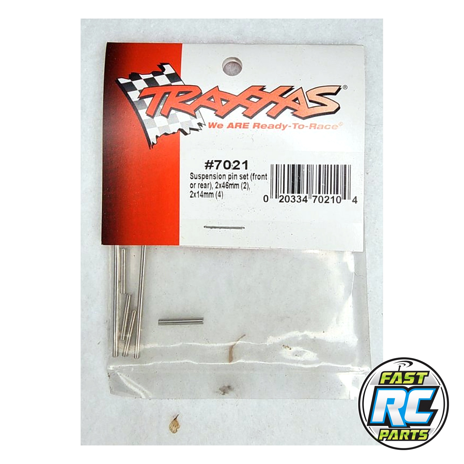 Suspension pin set (front or rear), 2x46mm (2), 2x14mm (4)