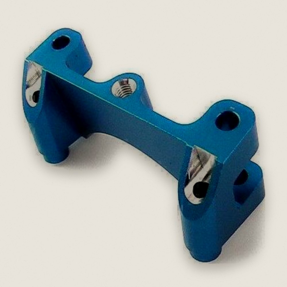TRA Revo Blue Aluminum Front Shock Mount