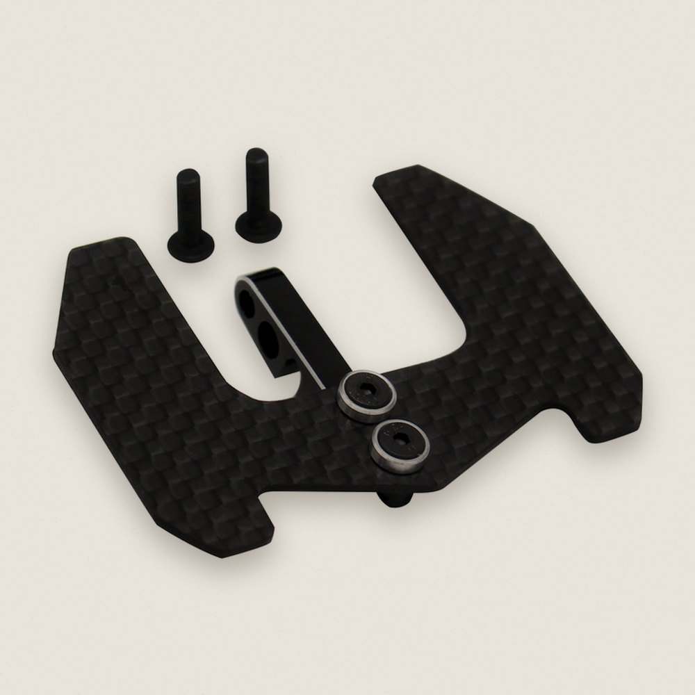 Rear Wing and Mount, Graphite for T3-01 - Hot Racing