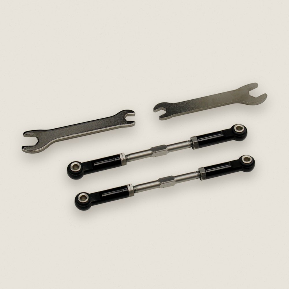 Aluminum mm Front Turnbuckles (Black) - Losi 2WD 22S