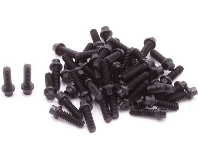 Hex Scale Black Wheel Screw Kit 50 Pieces