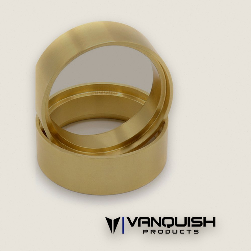 Wheel Clamp Rings, 1.9 Brass, 1.0, Pair - Vanquish Products