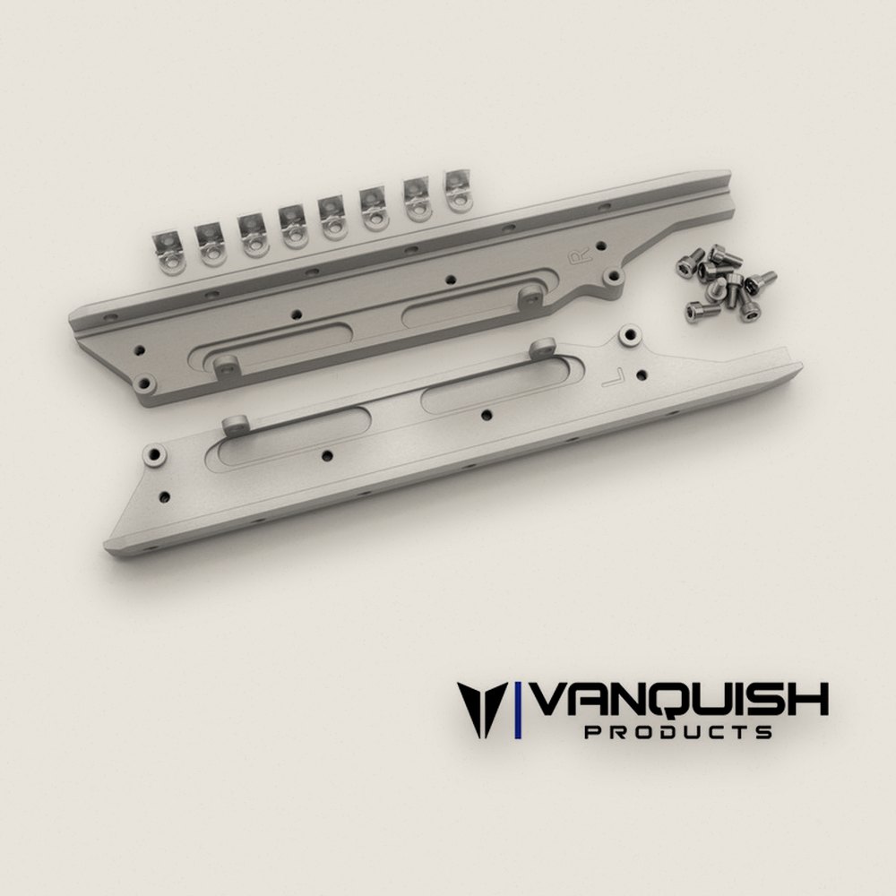 Rock Sliders, Aluminum Origin, Clear Anodized - Vanquish Products