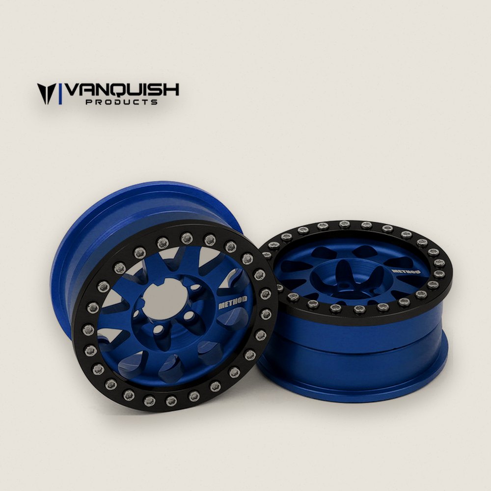 Beadlock Wheel, Method 1.9 Race Wheel 101 V2, Blue Anodized, 2 Pieces - Vanquish Products