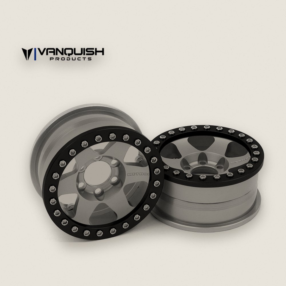 Beadlock Wheel, Method 1.9 Race Wheel 310, Clear Anodized, 2 Pieces - Vanquish Products