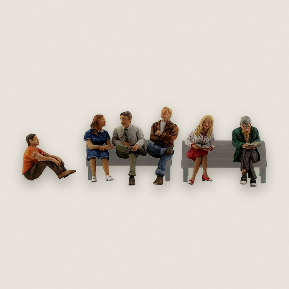 People Sitting, HO - Woodland Scenics