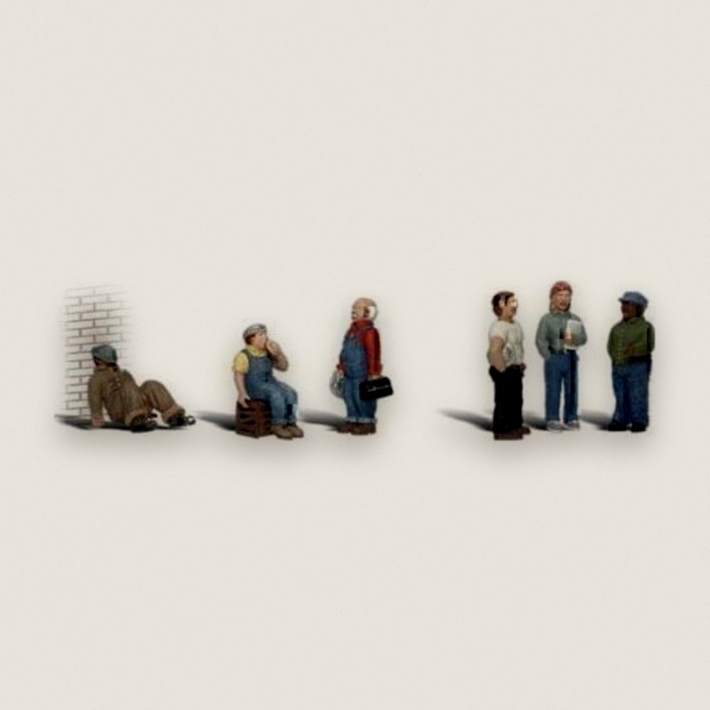 Sitting & Waiting, HO - Woodland Scenics