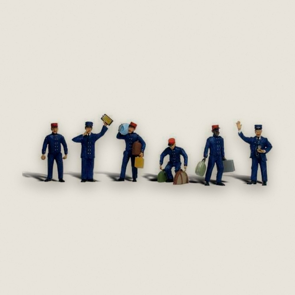 Figure Set, HO Scale: Train Personnel - Woodland Scenics