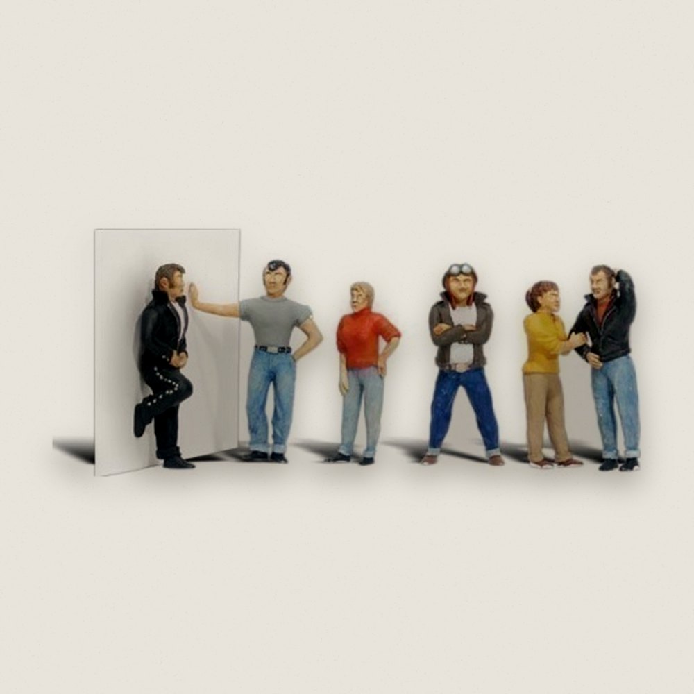 Figure Set, HO Scale: Rebels - Woodland Scenics