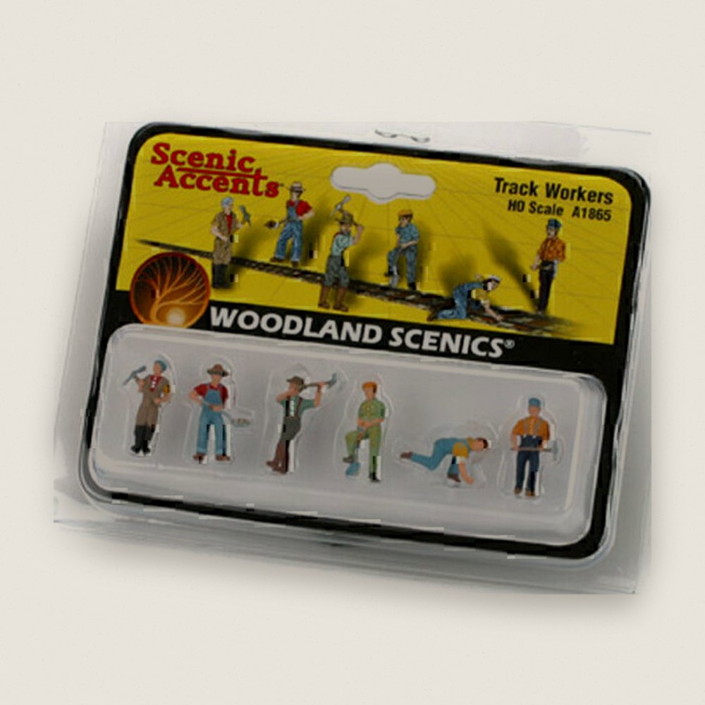 Figure Set, HO Scale: Track Workers - Woodland Scenics