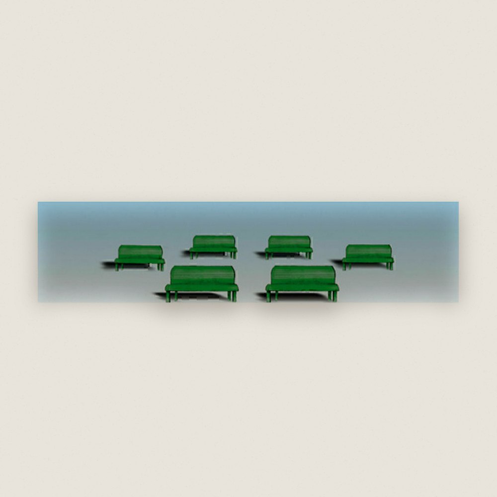 Accessory Set, HO Scale: Park Benches - Woodland Scenics
