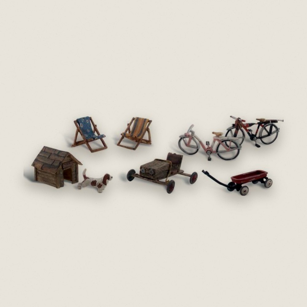 Scene Set, HO Scale: Backyard Basics - Woodland Scenics