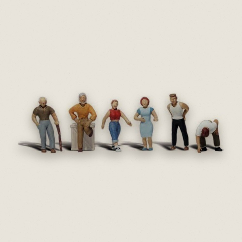 Figure Set, N Scale: Ordinary People - Woodland Scenics