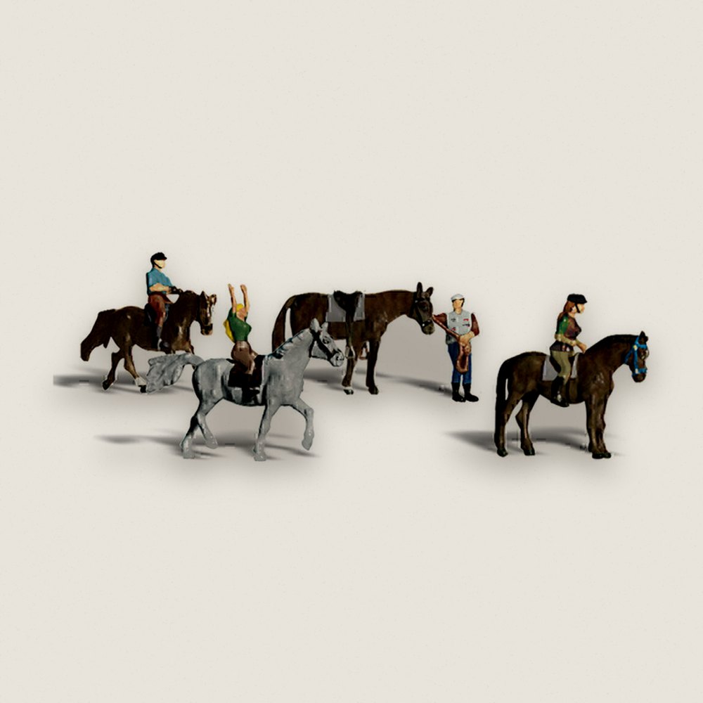 Horseback Riders, N Scale - Woodland Scenics