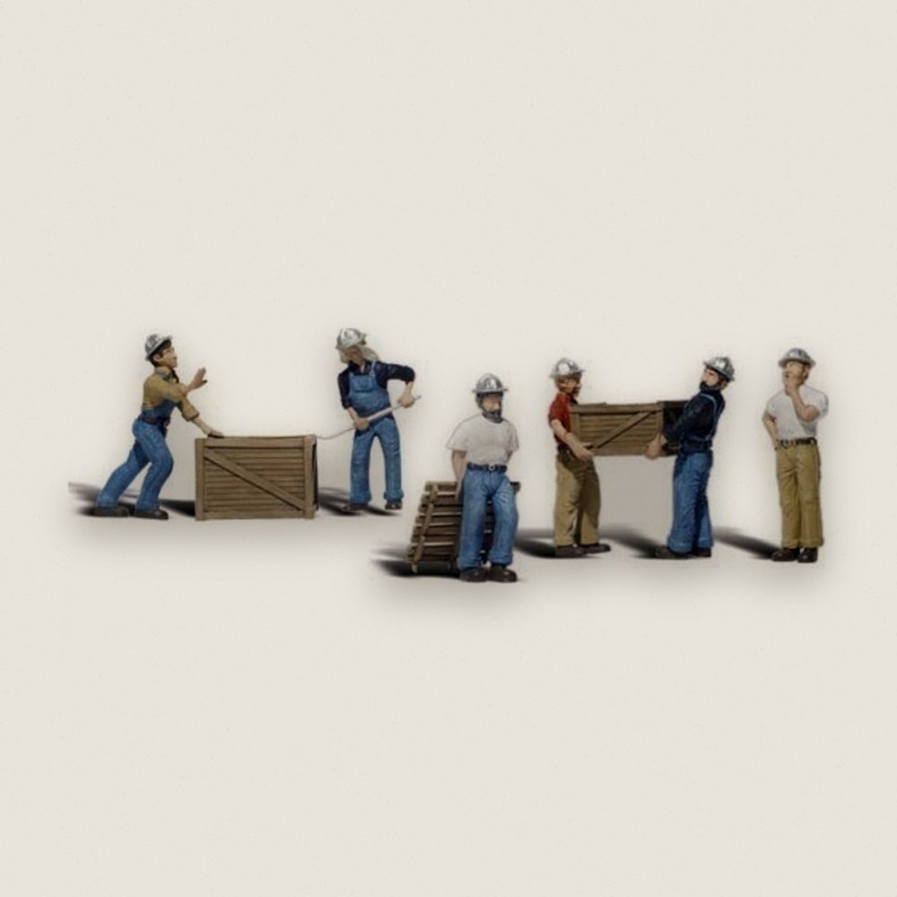 Dock Workers, O Scale - Woodland Scenics