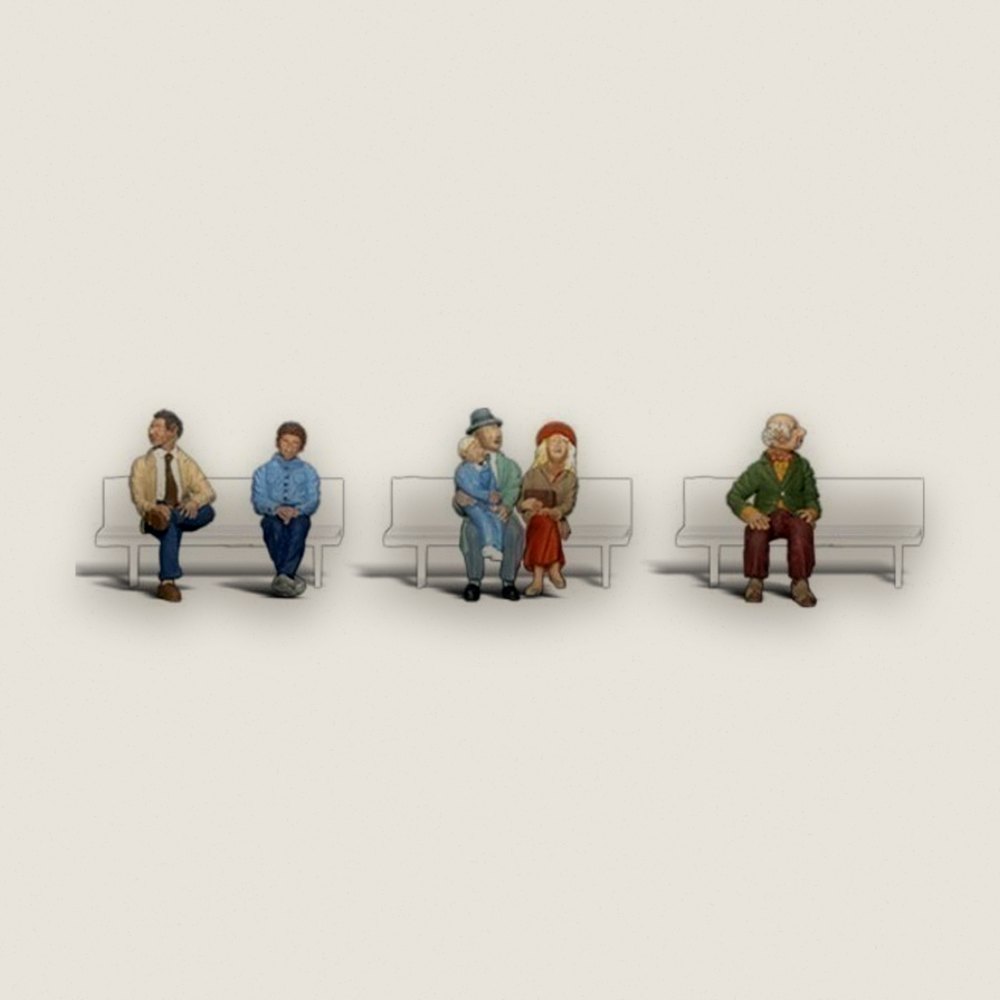 Passengers, O Scale - Woodland Scenics