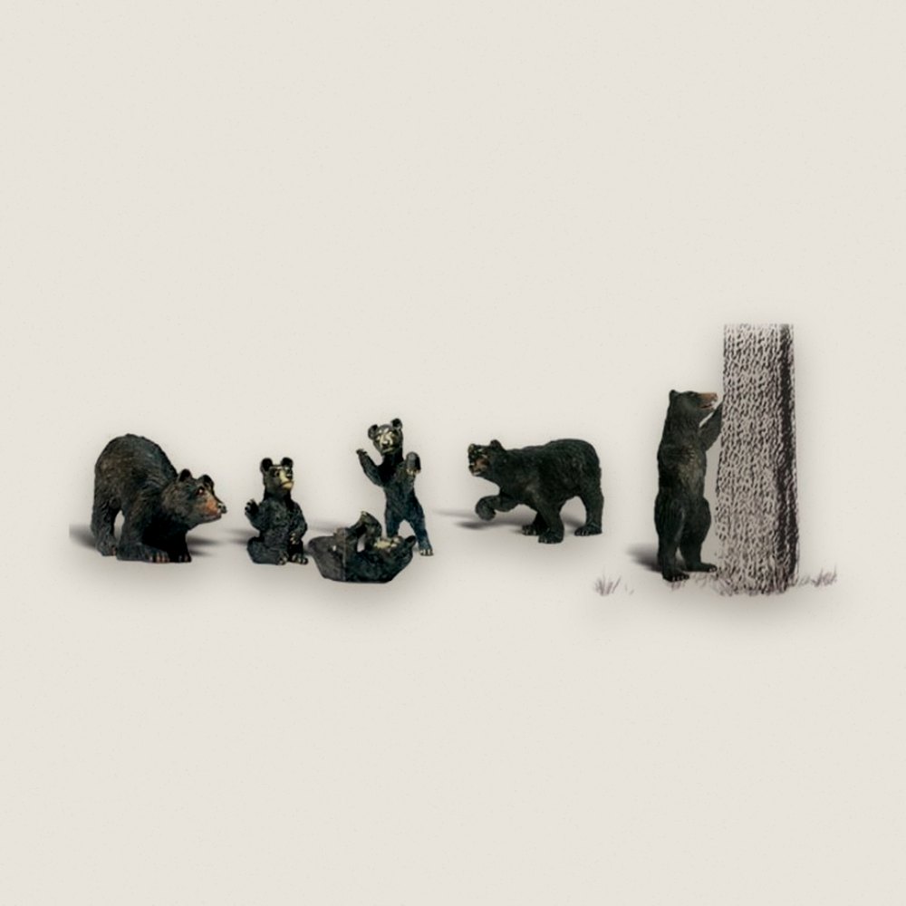Black Bears, O Scale - Woodland Scenics