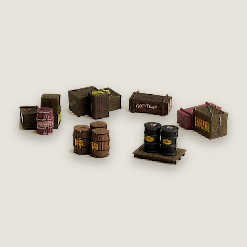 Assorted Crates, O Scale - Woodland Scenics