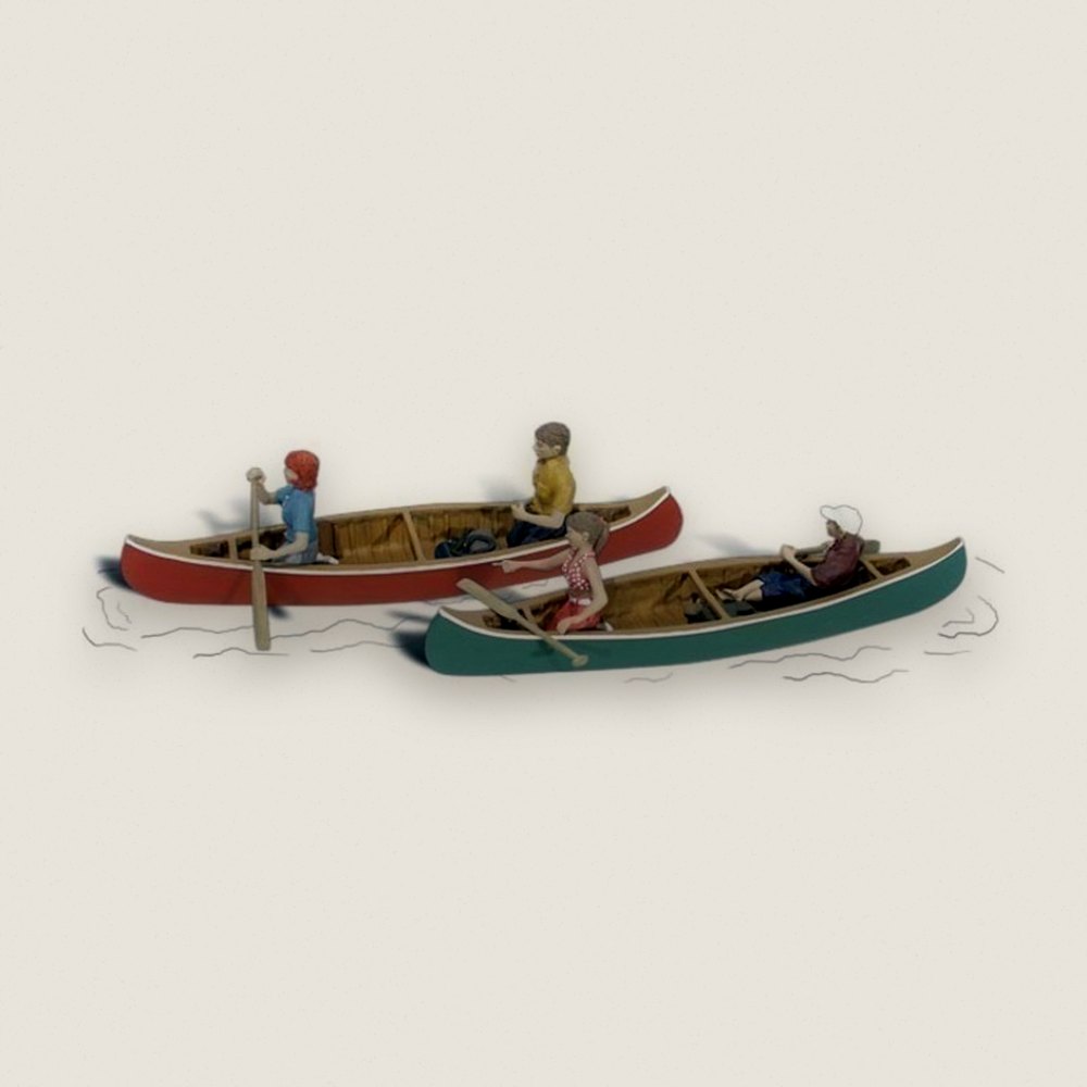 Canoers, O Scale - Woodland Scenics