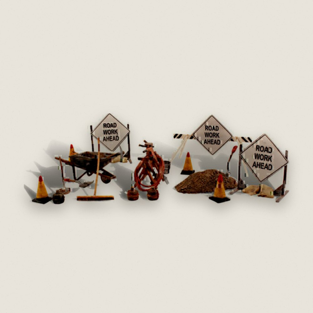 Road Crew Detail, O Scale - Woodland Scenics