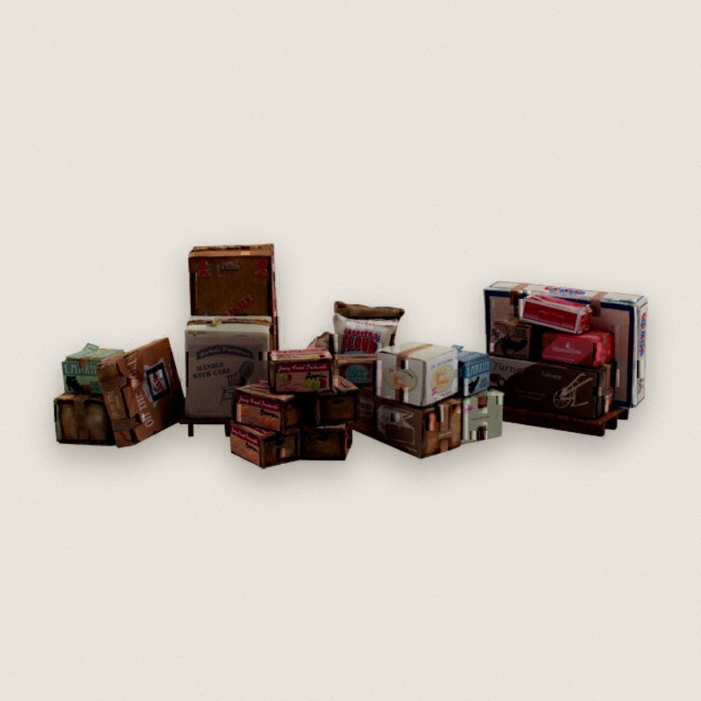 Miscellaneous Freight, O Scale - Woodland Scenics