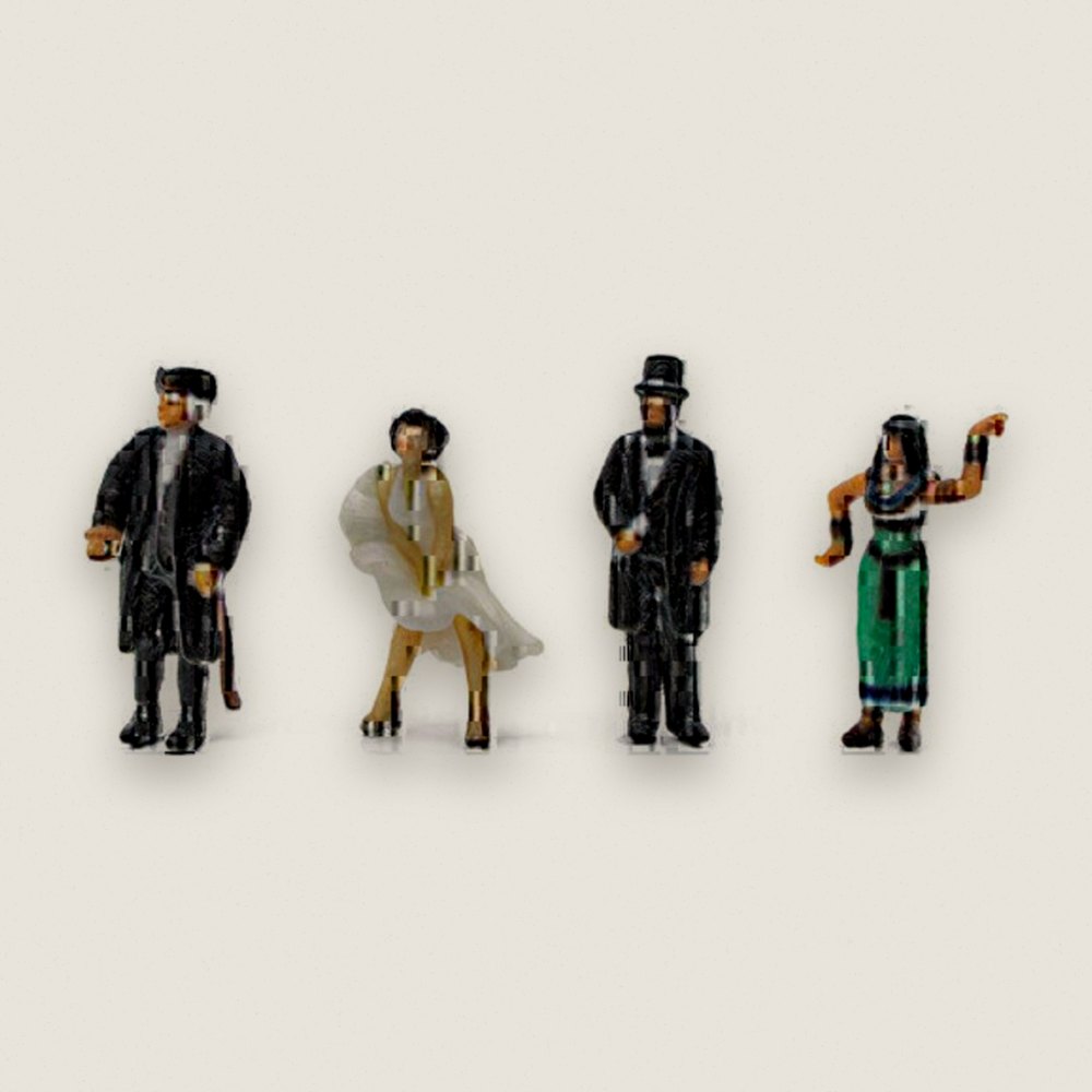 Historical Figures, 4-Pack, HO Scale - Woodland Scenics