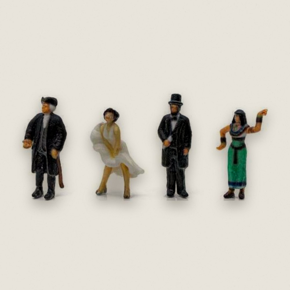 Historical Figures, 4-Pack, N Scale - Woodland Scenics