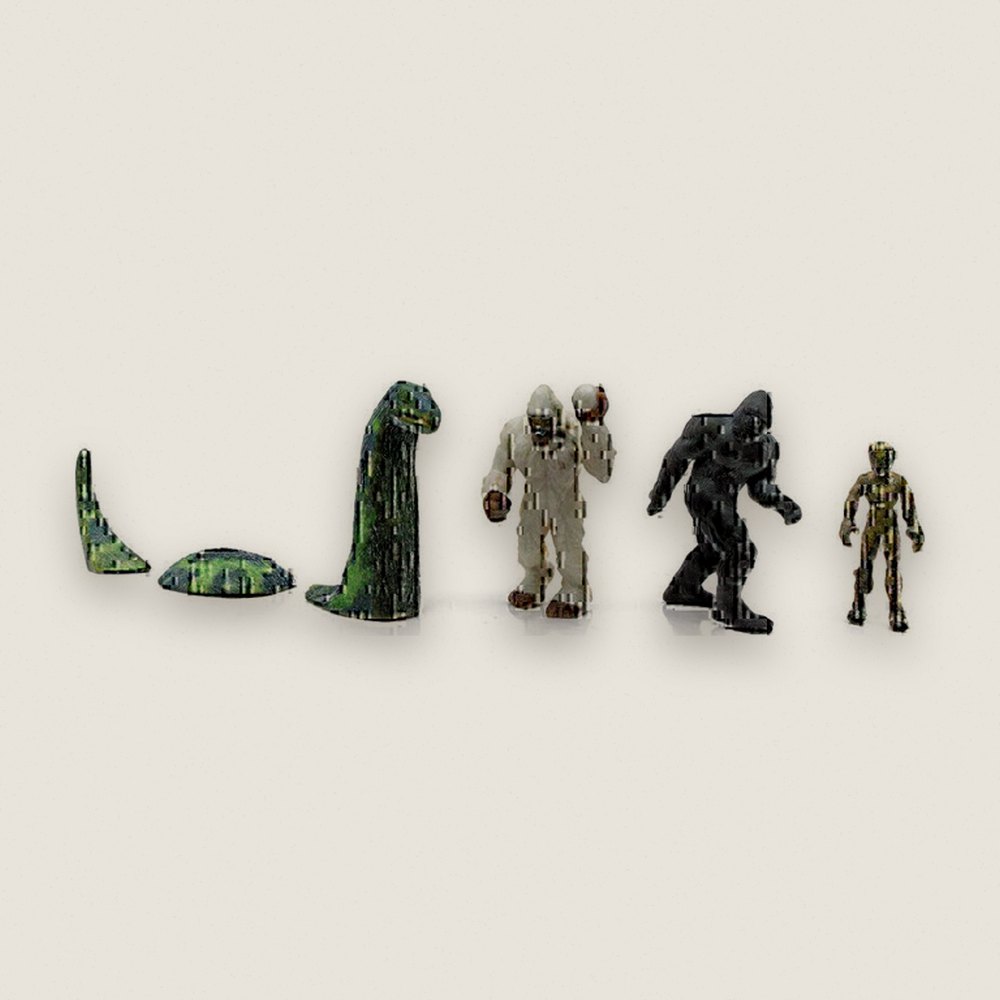 Monster Figures, 4-Pack, N Scale - Woodland Scenics