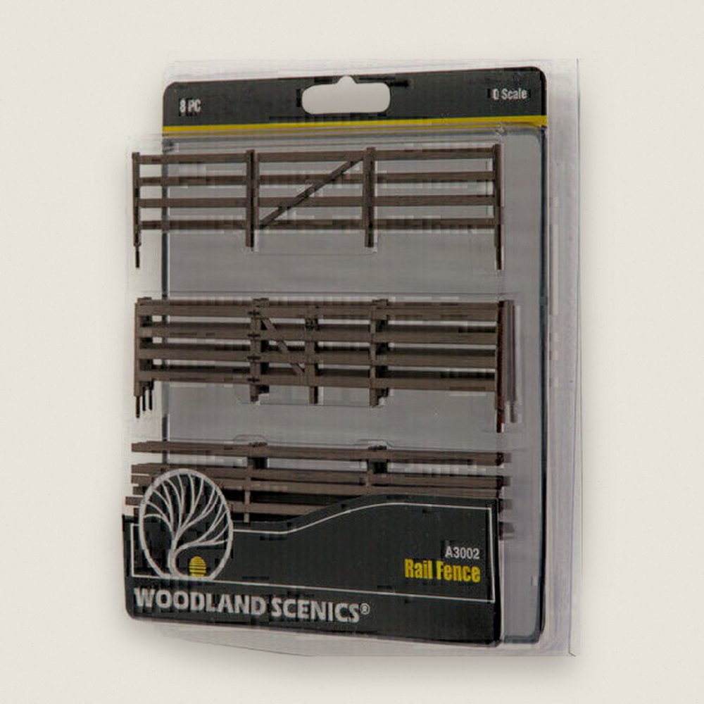 Rail Fence, O Scale - Woodland Scenics