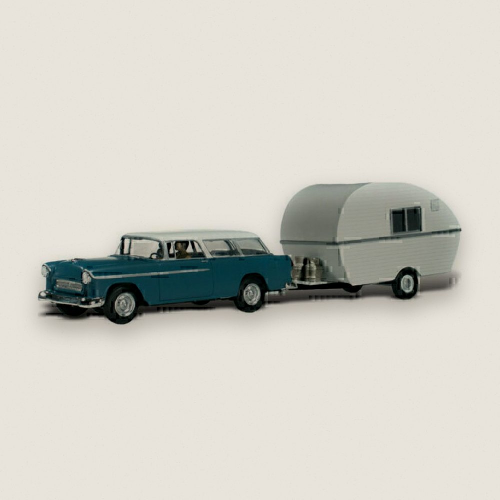 Model Vehicle, Thompson's Travelin' Trailer, N Scale - Woodland Scenics