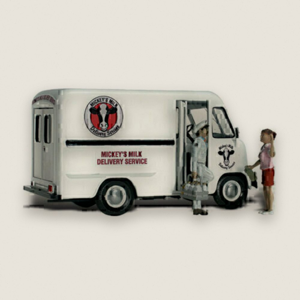 Model Vehicle, Mickey's Milk Delivery, N Scale - Woodland Scenics