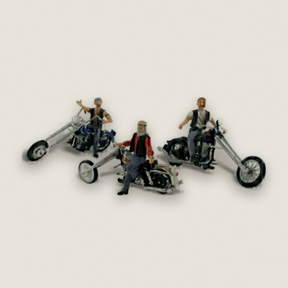 Model Vehicle, Bad Boy Bikers, N Scale - Woodland Scenics
