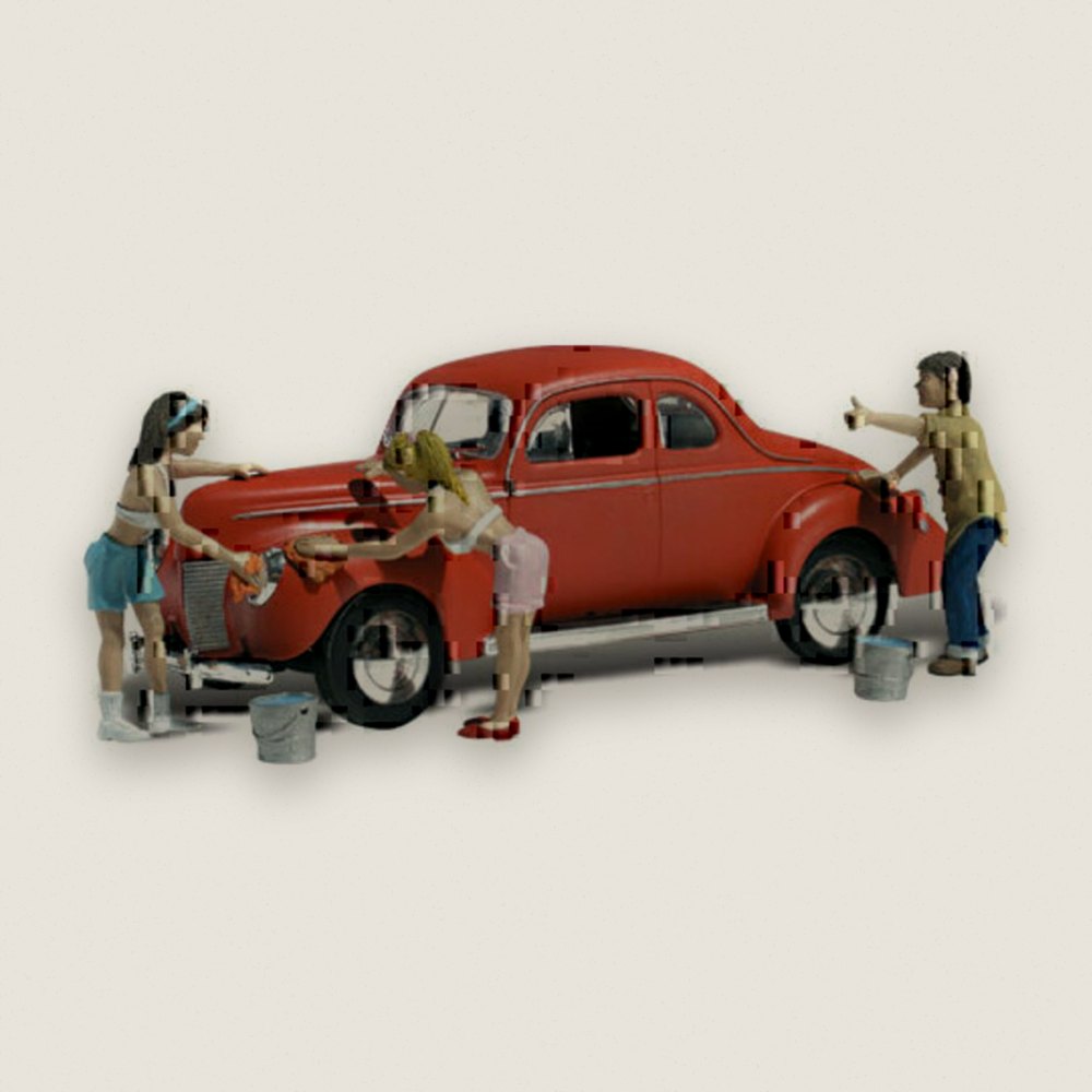 Model Vehicle, Suds & Shine, HO Scale - Woodland Scenics