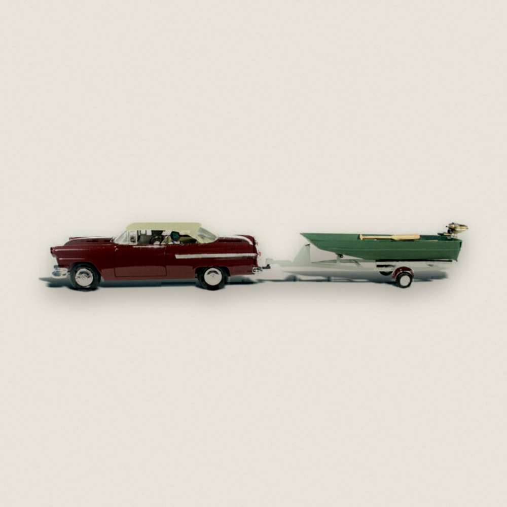 Model Vehicle, Ho to the Lake, HO Scale - Woodland Scenics