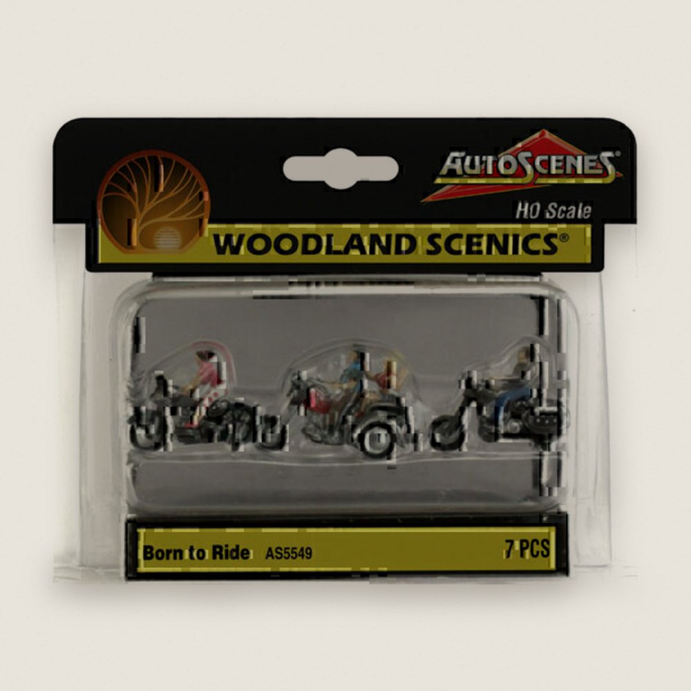 Model Vehicle, Born to Ride, HO Scale - Woodland Scenics