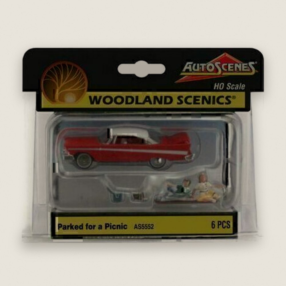 Model Vehicle, Parked for a Picnic, HO Scale - Woodland Scenics