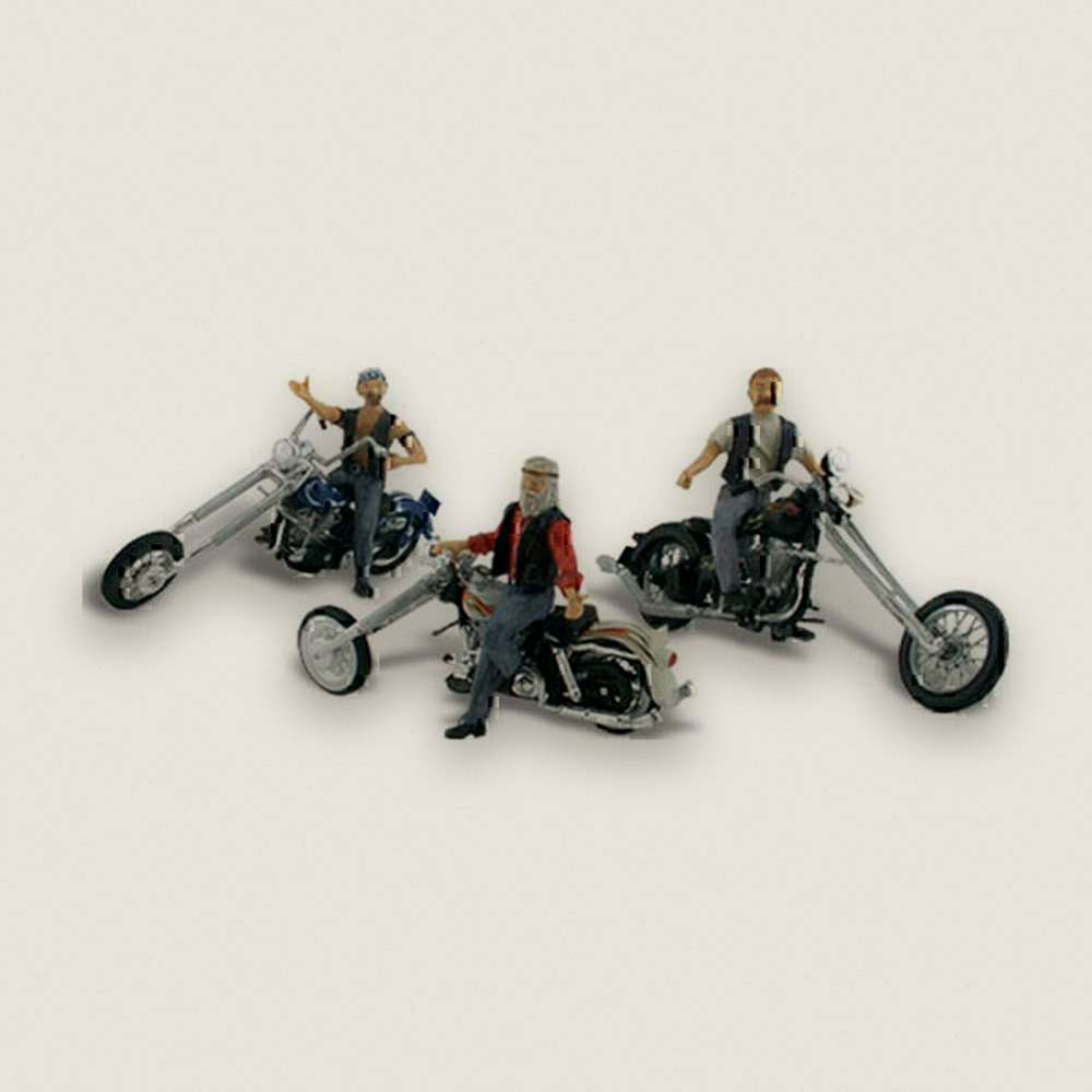 Model Vehicle, Bad Boy Bikers, HO Scale - Woodland Scenics