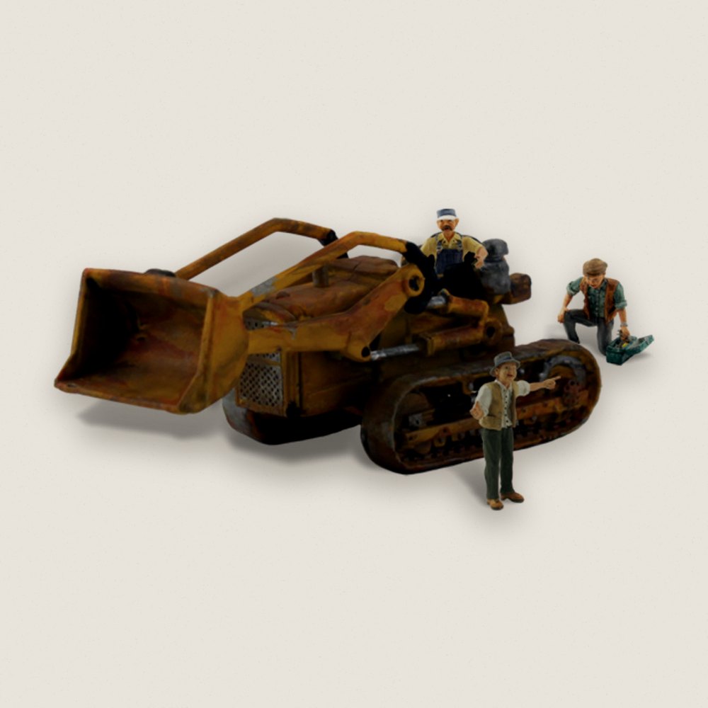 Model Vehicle, Fritz's Front Loader, HO Scale - Woodland Scenics