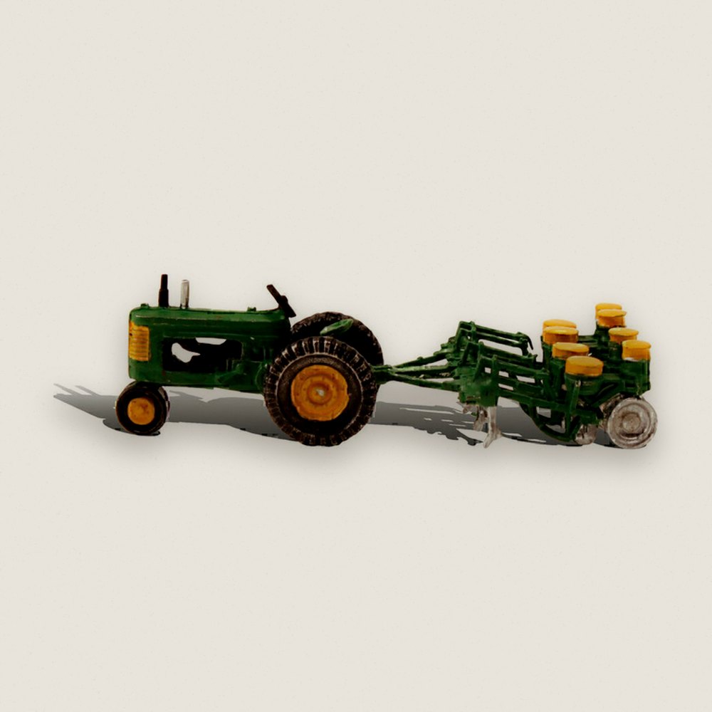 Model Vehicle, Tractor & Planter, HO Scale - Woodland Scenics