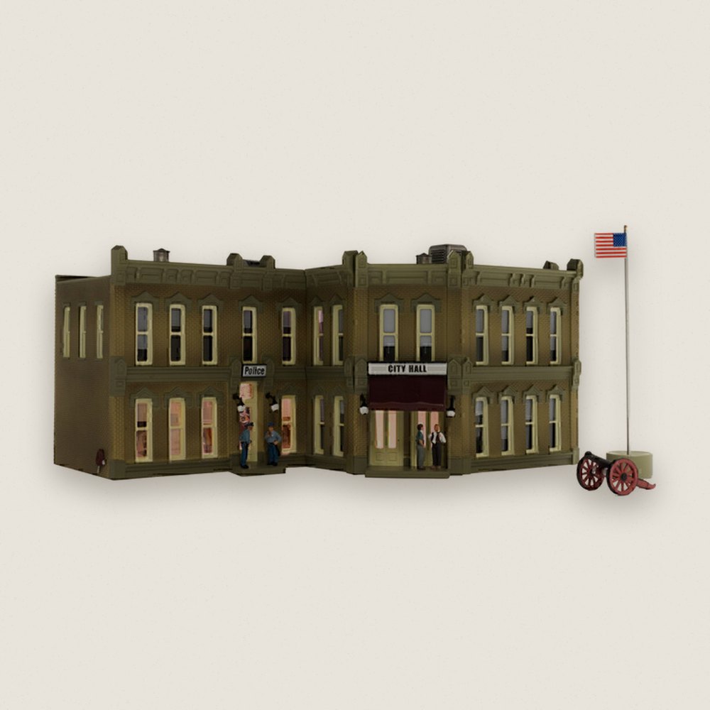 Built-Up Building, Municipal Building, N Scale - Woodland Scenics